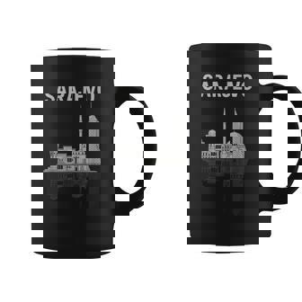 Sarajevo Skyline Bosnia And Herzegovina Souvenir Coffee Mug | Mazezy