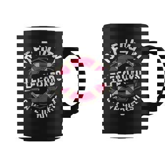 Sarcastic Off Duty Lifeguards Save Yourself All Girls Vacay Coffee Mug | Mazezy