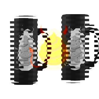 Satanic Deviled Egg With Horns & Tail And Paprika Filling Coffee Mug | Mazezy