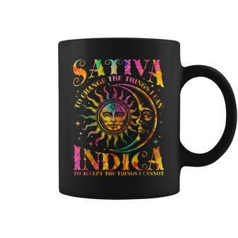 Sativa To Change The Things I Can Indica Cannabis Weed Coffee Mug - Thegiftio UK