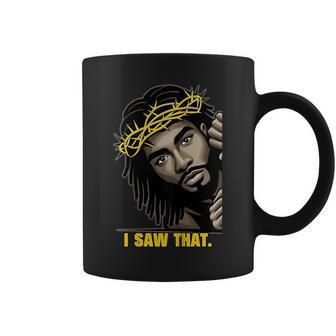 I Saw That Black Jesus Face African American Locs Coffee Mug - Thegiftio UK