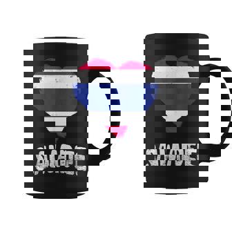 Sawadee Thailand Flag Heart Thai Greeting Hello Coffee Mug | Mazezy