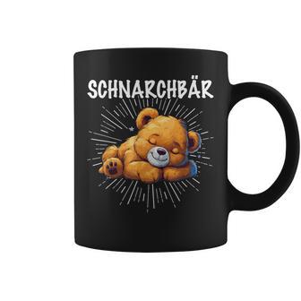 Schnarchbär Bär Teddybär Müdechlafenchnarchen Pyjama Tassen - Geschenkecke