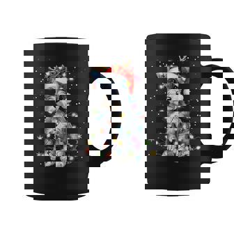 Schnauzer Christmas Light Puppy Dog Xmas Coffee Mug | Mazezy