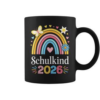 Schulkind 2026 Regenbogen Mädchen Einschulung 2026 Mädchen Tassen - Geschenkecke