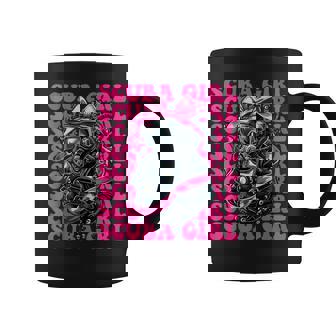 Scuba Girl Scuba Diving Scuba Diver Pink Coquette Bow Coffee Mug | Mazezy
