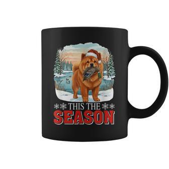 The Season Xmas Santa Chow Chow Hunting Duck Cute Hunter Coffee Mug - Thegiftio