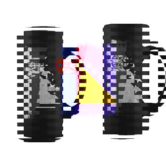 Serbia Bosnia And Herzegovina Half Flag Coffee Mug | Mazezy