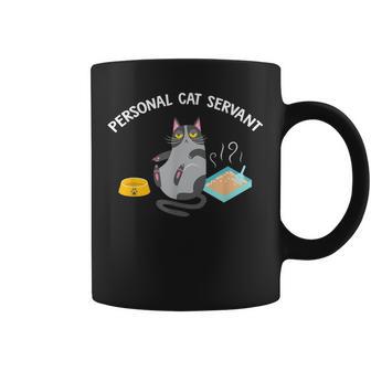 Servant Personnel Pour Chat – Cadeau Amusant Pour Les Amoureux Des Chats Tasse - Cadeauxyz