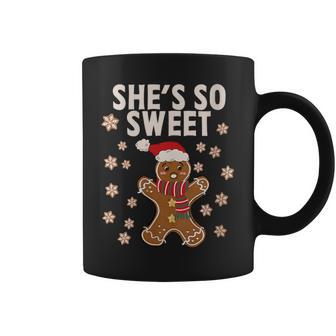She's So Sweet He Makes My Heart Crumb-LF Couple Xmas Graphic Print Coffee Mug - Monsterry