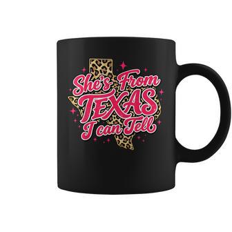 She's From Texas I Can Tell Retro Vintage Texas Girl Coffee Mug - Thegiftio UK