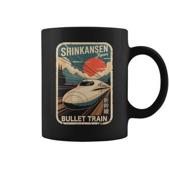 Shinkansen Carte Postale Japonaise Rétro Motif Train Kanji Tasse - Cadeauxyz