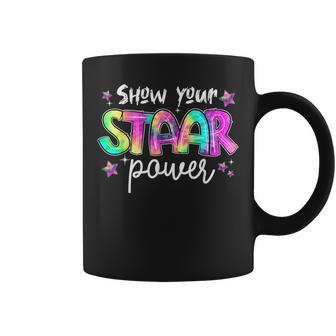 Show Your Staar Power Test Day Teacher Tie Dye Testing Exam Coffee Mug - Thegiftio UK
