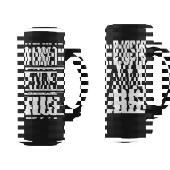 Sin Excusa Por Abuso Animal Audaz Apoyo Conciencia De Rescate Taza de café - Regaloses