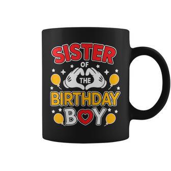 Sister Of The Birthday Boy Family Matching Dad Mom Coffee Mug - Thegiftio UK