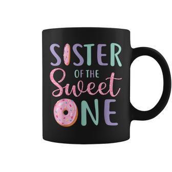 Sister Of The Sweet One First Birthday Matching Family Donut Coffee Mug - Thegiftio UK