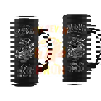 Six Seven Bruh Thanksgiving Dabbing Meme 67 Turkey Dab Coffee Mug - Thegiftio