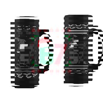 Six Seven Christmas 6 7 Ugly Christmas Sweater Coffee Mug | Seseable CA