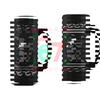 Six Seven Christmas 6 7 Ugly Christmas Sweater Coffee Mug - Thegiftio