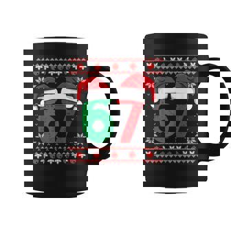 Six Seven Christmas 6 7 Ugly Christmas Sweater K Coffee Mug | Seseable CA