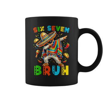 Six Seven Cinco De Mayo Mexican Boy Dabbing Poncho 67 Meme Coffee Mug | Seseable FR