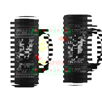 Six Seven Skeleton Meme Christmas Ugly Sweater 67 Brainrot Coffee Mug | Seseable CA