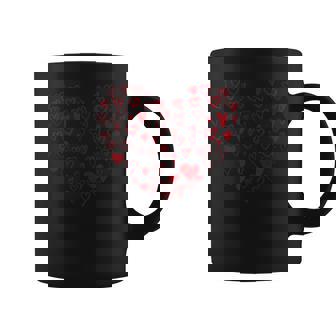 Six Seven Valentines 67 Hearts Pattern 67 Valentines Day Coffee Mug | Mazezy