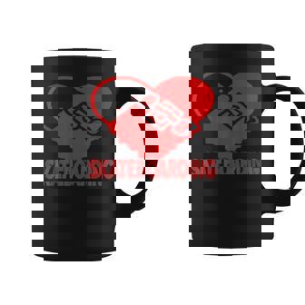 Skateboarding Is My Passion Bold Red Heart Style Vibes Coffee Mug | Mazezy