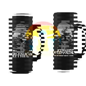 Skeetsquatch Bigfoot Clay Skeet Shooting Men Coffee Mug | Mazezy