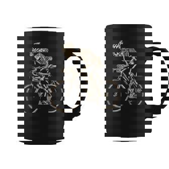 Skeleton Cycling Cyclist Skull Rider Road Race Vibes Coffee Mug | Mazezy