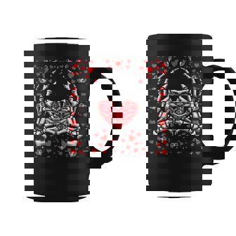 Skeleton Hand Heart Valentines Day Bones Love Coffee Mug | Mazezy