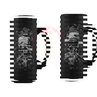 Skull Skeleton Christmas Santa Holiday Matching Tank Top Coffee Mug | Mazezy