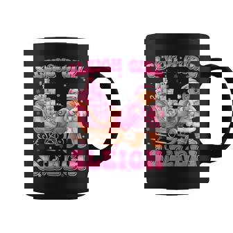 Sleigh Girl Gingerbread Pink Santa Christmas Xmas Girl Coffee Mug | Seseable UK