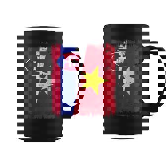 Slovakia Vietnam Half Flag Slovakian Vietnamese History Coffee Mug | Mazezy