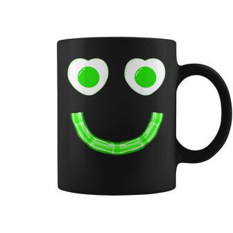 Smile Face Eggs And Bacon Ham Breakfast St Patrick's Day Coffee Mug - Thegiftio