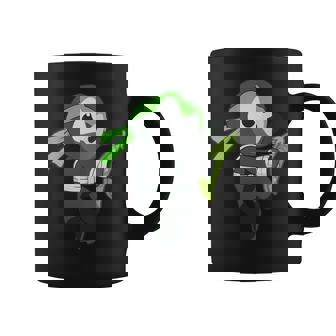 Snap Pea Ninja Carrying Pod Vegetable Graphic Print Coffee Mug - Monsterry