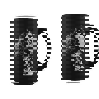 Sneaky フレンチブルドッグ ドッグ ドッグ フレンチ ポッキング ヘッド フェイス 長袖tシャツ コーヒーマグ - Kawaiitshirt