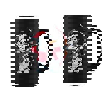 Snowman With Bow And Arrow Christmas Archery Pajama Coffee Mug | Mazezy