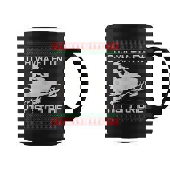 Snowmobile Ugly Christmas Christmas Tank Top Coffee Mug | Mazezy