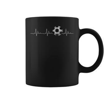Soccer Ball Heartbeat Coffee Mug - Thegiftio UK
