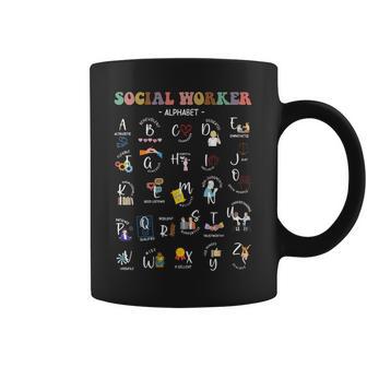 Social Worker Alphabet Abcs Social Work Month Coffee Mug - Thegiftio