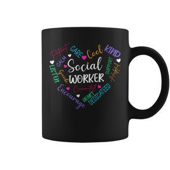 Social Worker Heart Social Work For Girls Coffee Mug - Thegiftio