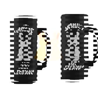 Somebunny Loves Kickboxing Cute Easter Bunny Kickboxer Coffee Mug | Mazezy