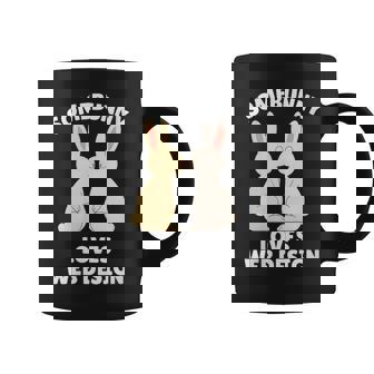Somebunny Loves Web Cute Easter Bunny Web Er Coffee Mug | Mazezy