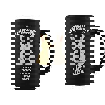 Somebunny Loves Yoga Cute Easter Bunny Yogi Yoga Lover Coffee Mug | Mazezy