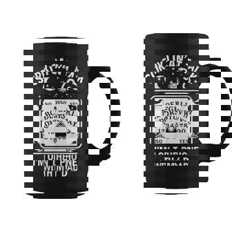 Sorry I Can't Talk I'm On The Phone With My Dad Ouija Board Coffee Mug - Seseable