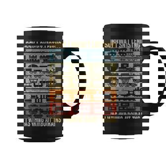 Sorry I Wasn't Listening I Was Thinking About Trains Retro Coffee Mug - Thegiftio