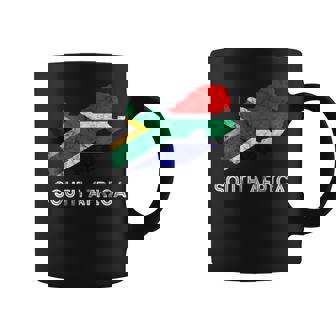South Africa Map South African Flag Trip South African Roots Coffee Mug | Mazezy