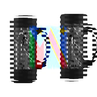 South Sudan Congo Half Flag South Sudanese Congolese Pride Coffee Mug | Mazezy