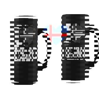 Souvenir En Forme De Cœur Avec Inscription I Love Islande Tasse - Cadeauxyz